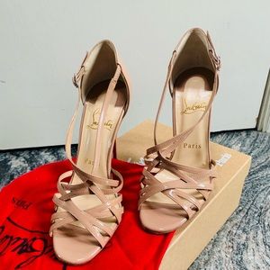 Christian Louboutin Sandal Nude 100 Patent Leather